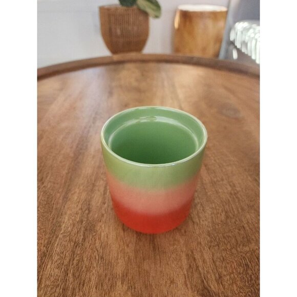 2020 Starbucks Pearl Ombre Red Pink Green Holiday Ceramic Tumbler | 8oz | NO LID - Picture 2 of 4